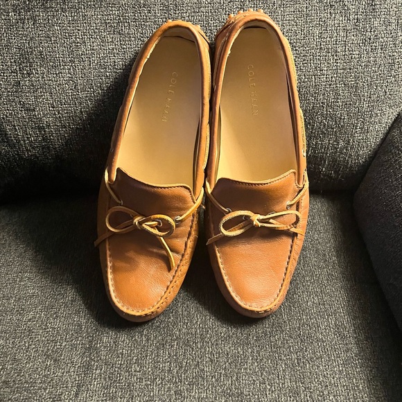 Cole Haan Women's Brown Leather Loafers 8.5 GUC - Picture 1 of 5